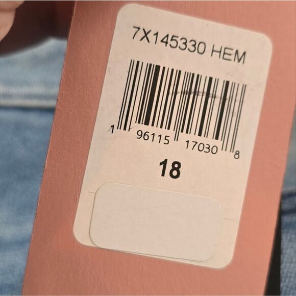 7FAM Jen7 Women's Mid-Rise Stretch Denim 50/50 Ankle-Skinny Jeans Plus Size 18 - Picture 12 of 16